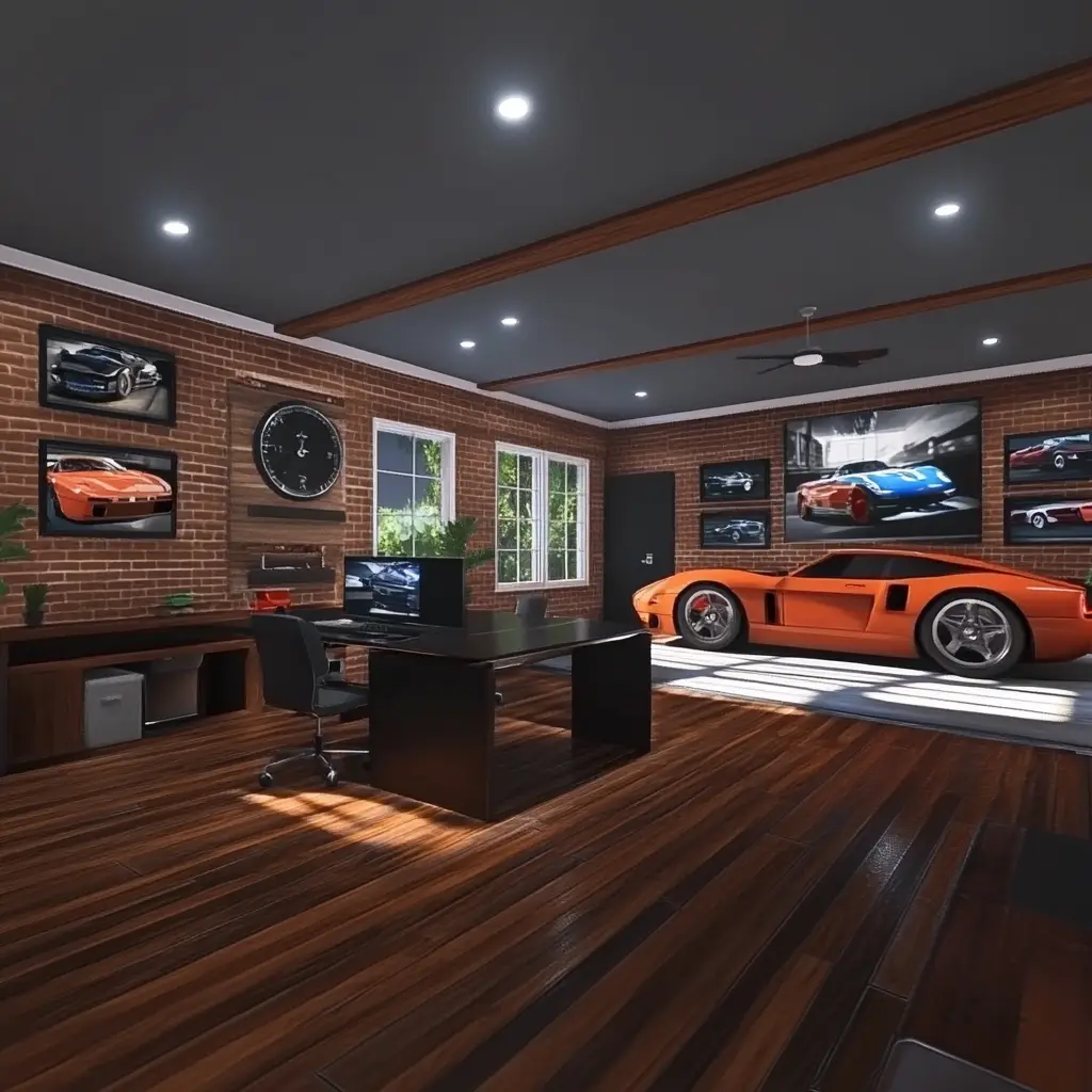 Garage with an Office