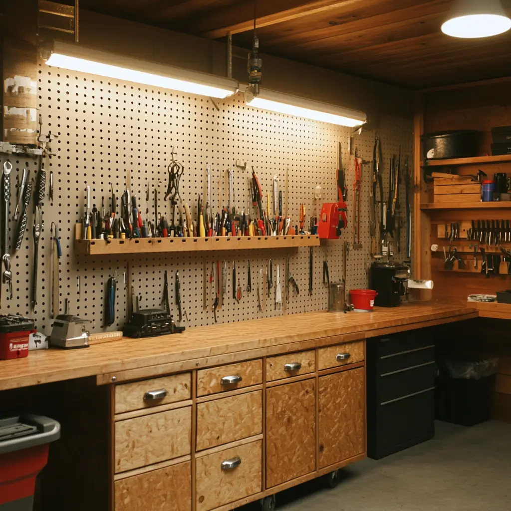 Utilize Pegboards for Tools