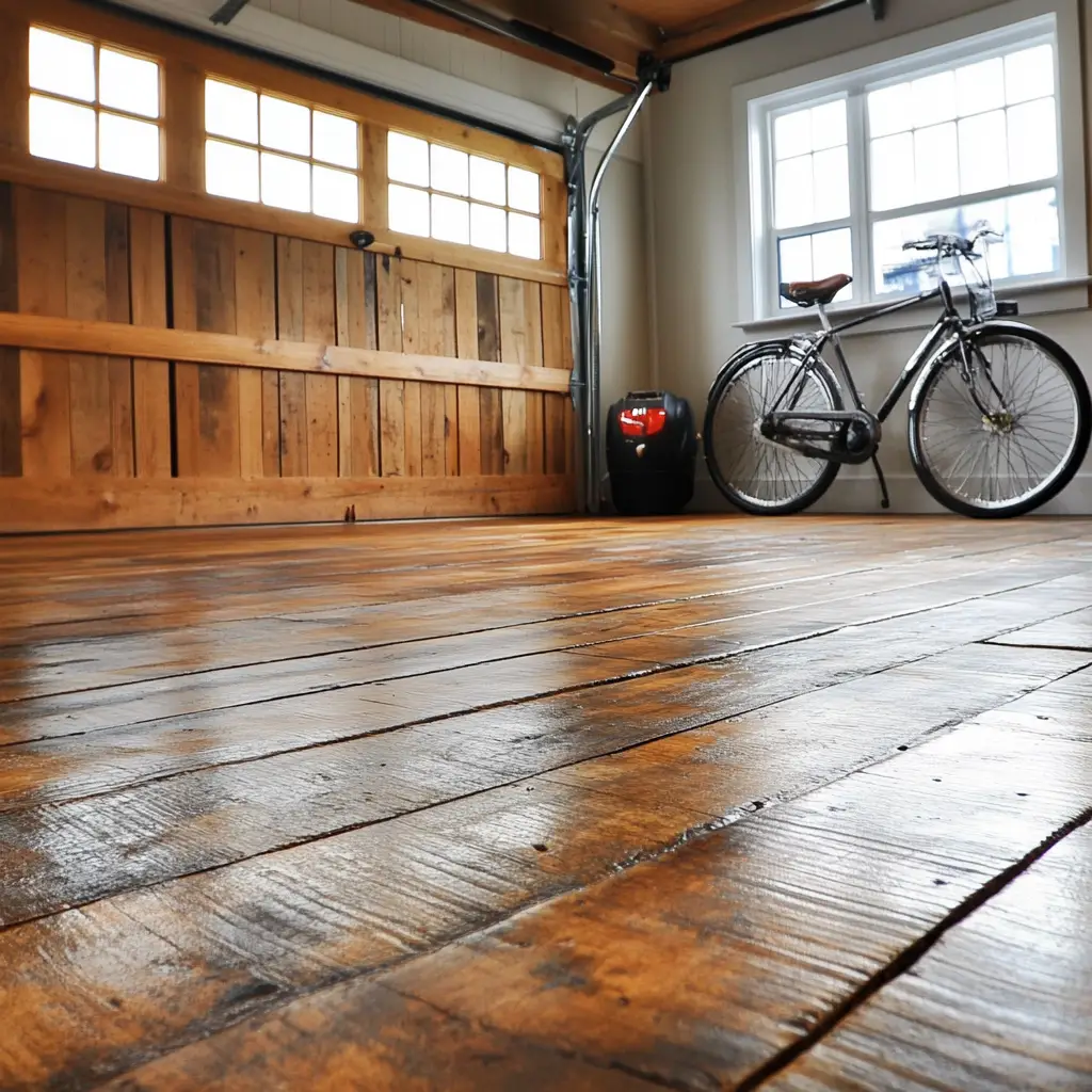 Wooden Planks with Underlayment