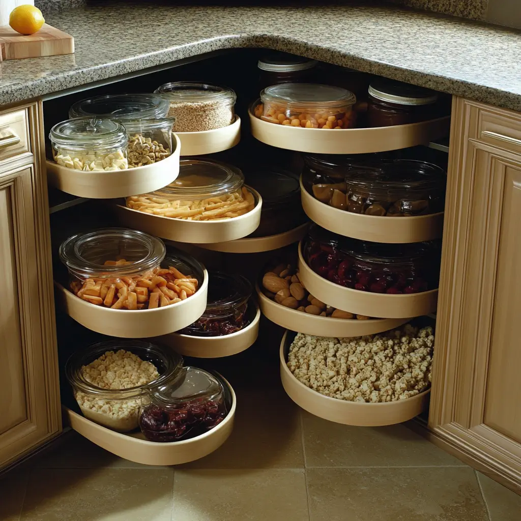 Add Lazy Susans for Corner Cabinets