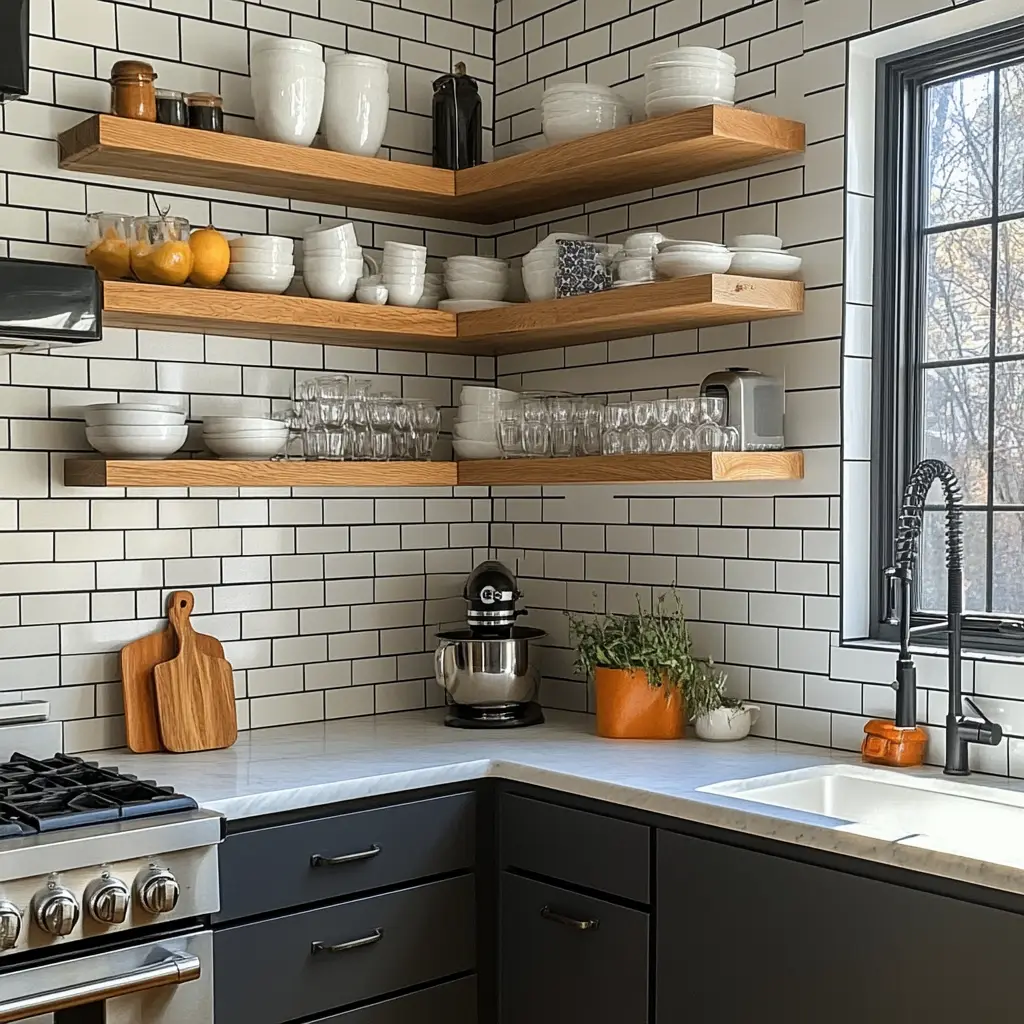 Add Open Shelving with Style