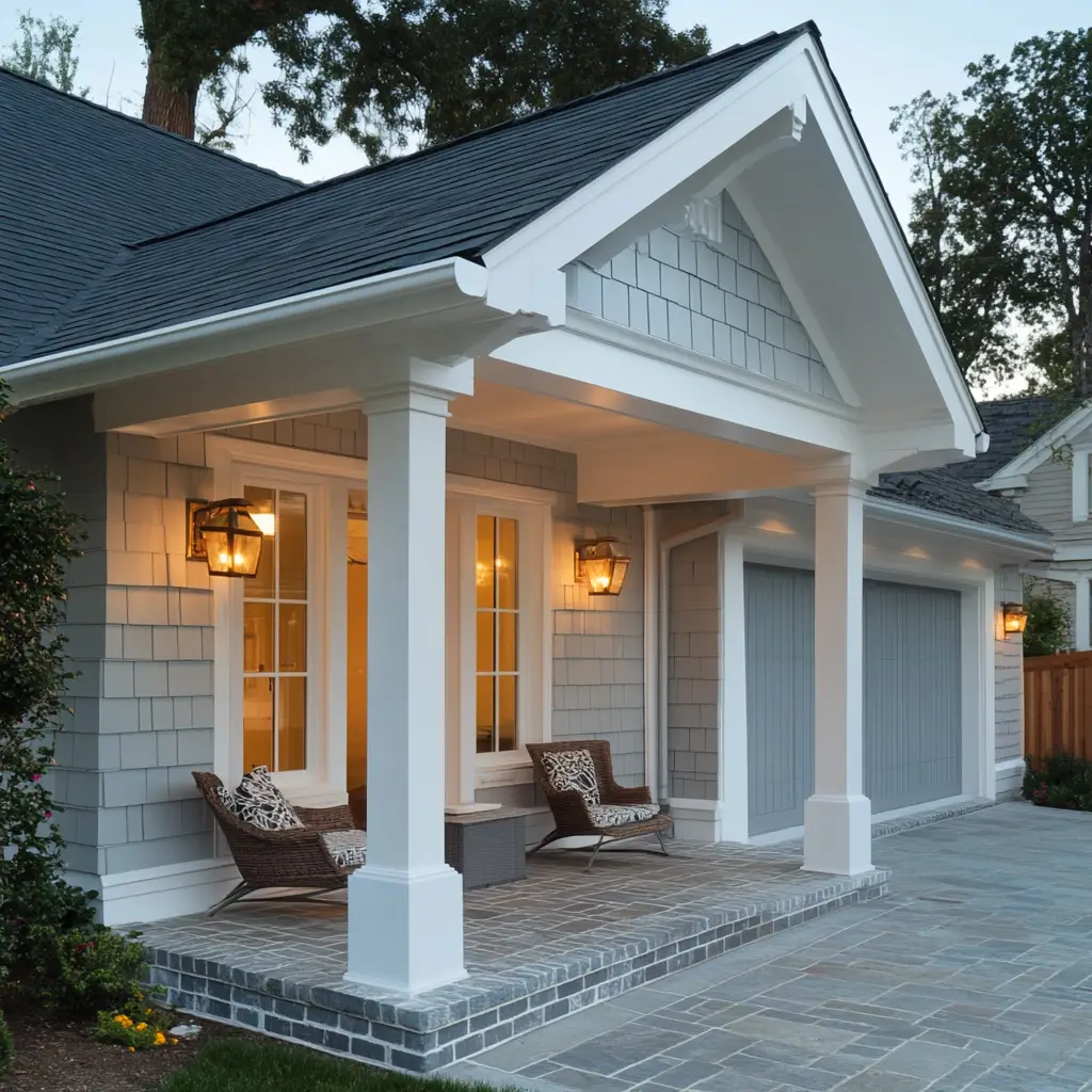 Add a Covered Porch or Small Overhang