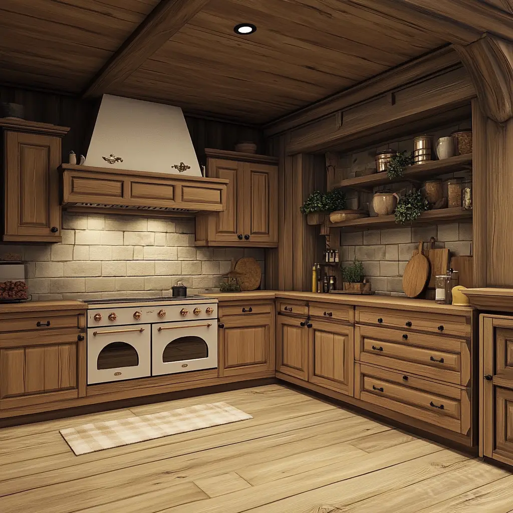 Classic Oak Cottage Kitchen