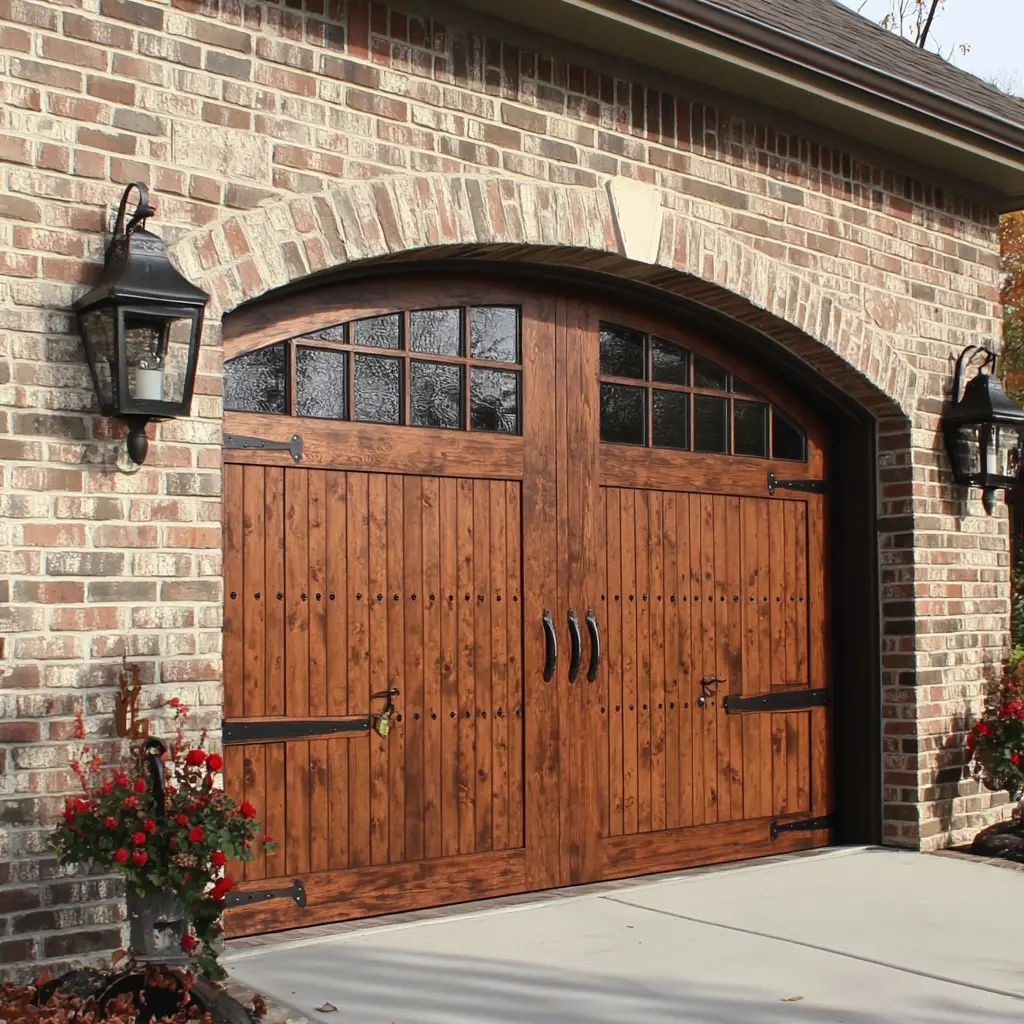 Custom Designed Door with Brick Detailing