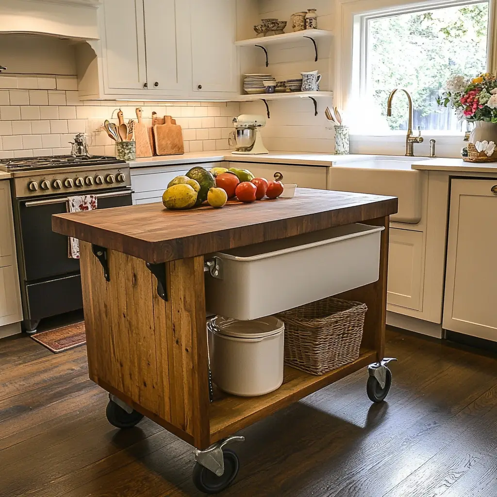 Foldable or Rolling Kitchen Island