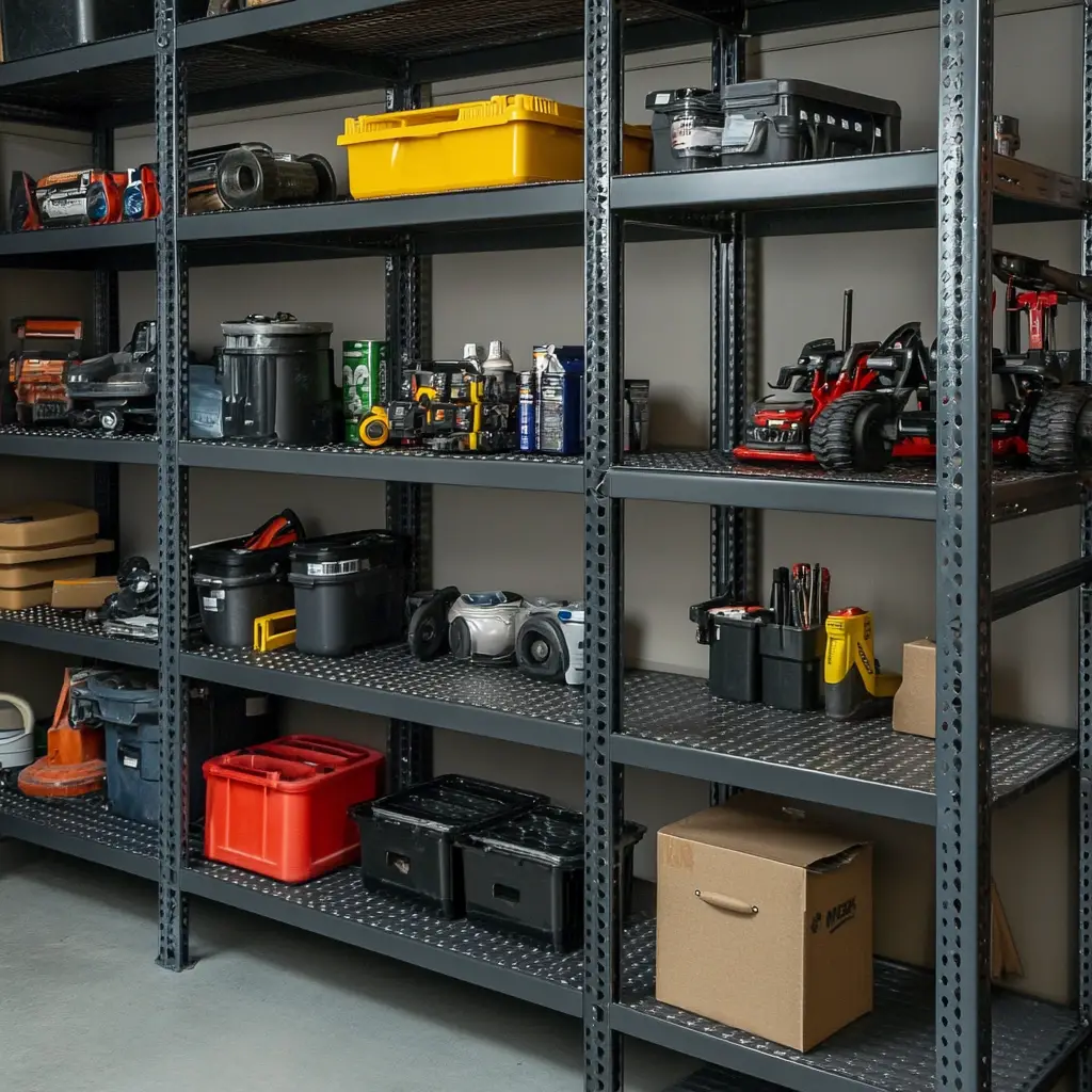  Heavy-Duty Steel Shelves