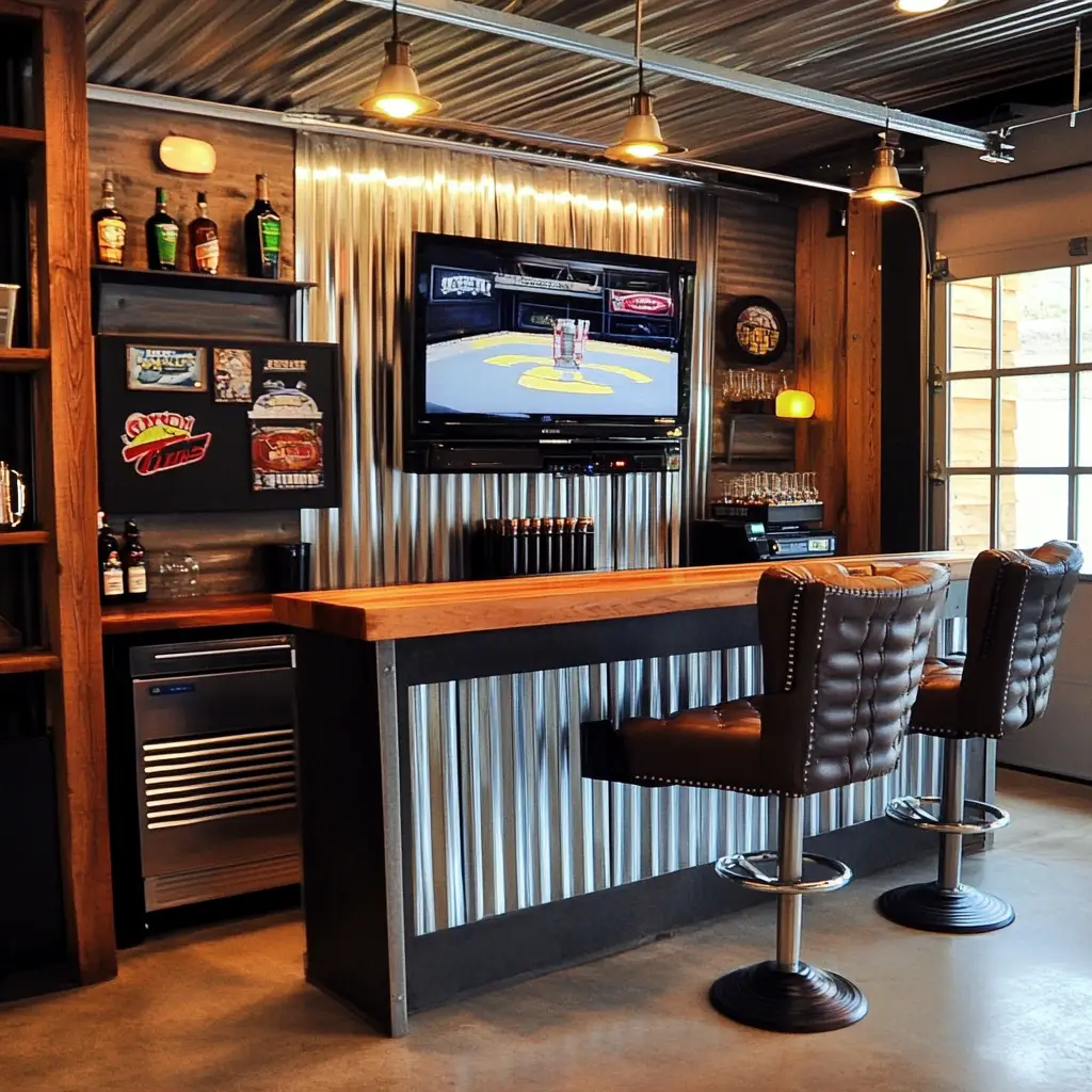 Industrial Garage Bar