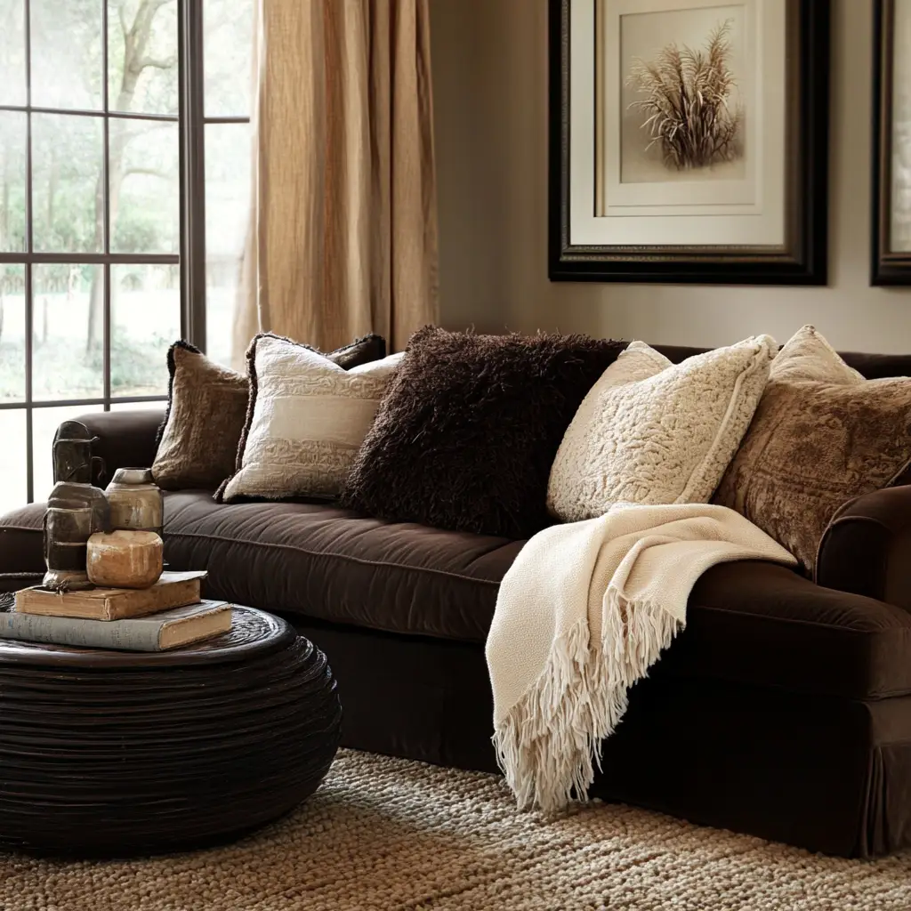 Layer Textures with Pillows and Throws