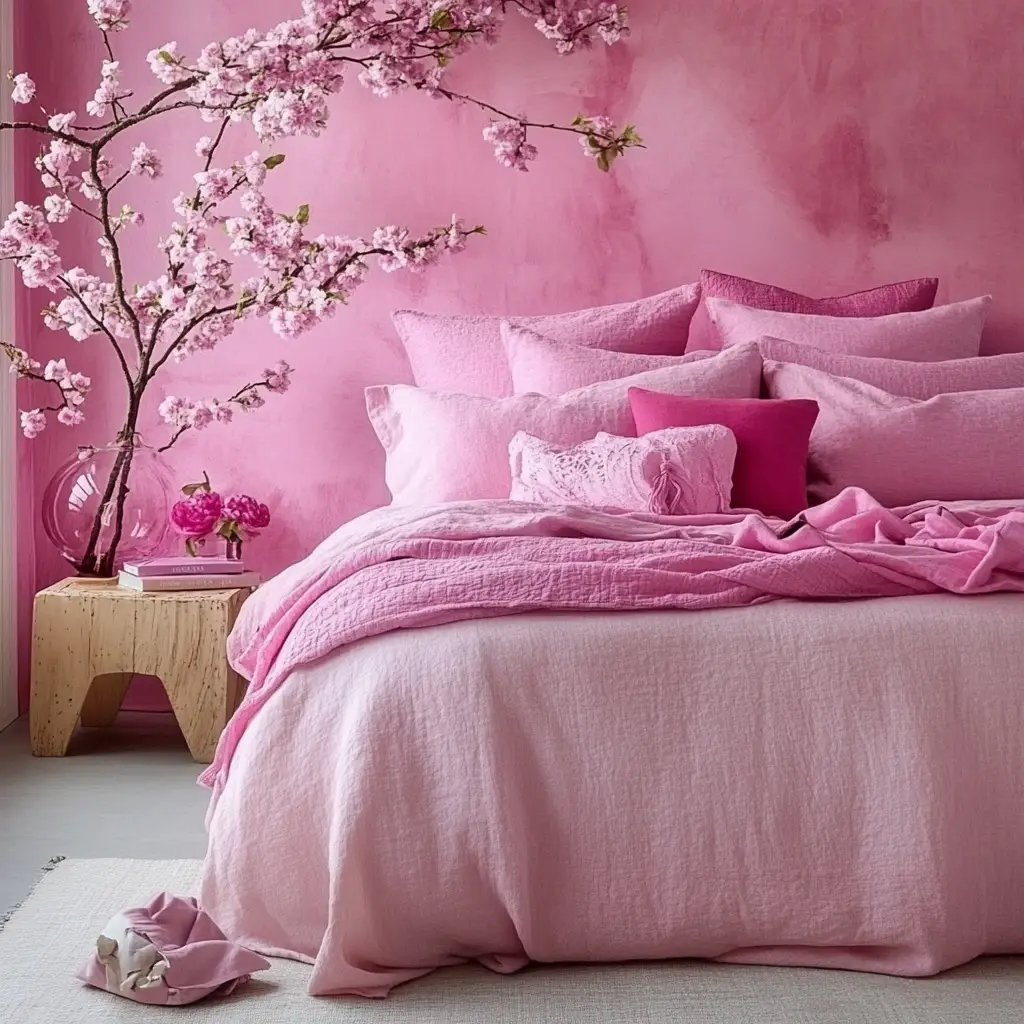 Layered Pink Textiles