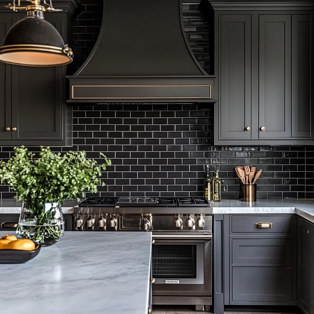 Matte Black or Charcoal Tile