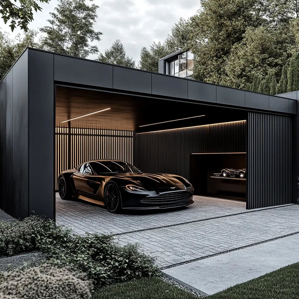 Modern Minimalist Garage
