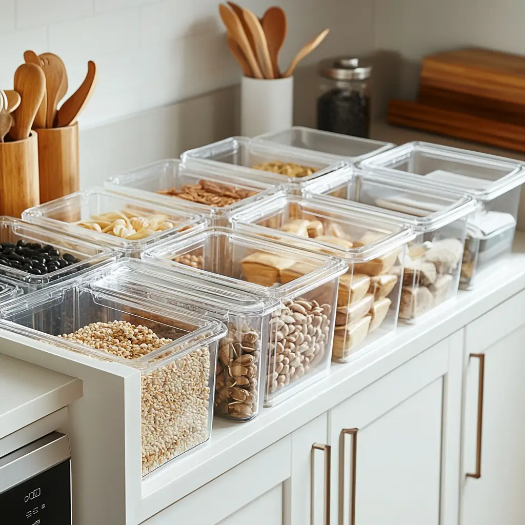 Organize with Clear Storage Containers