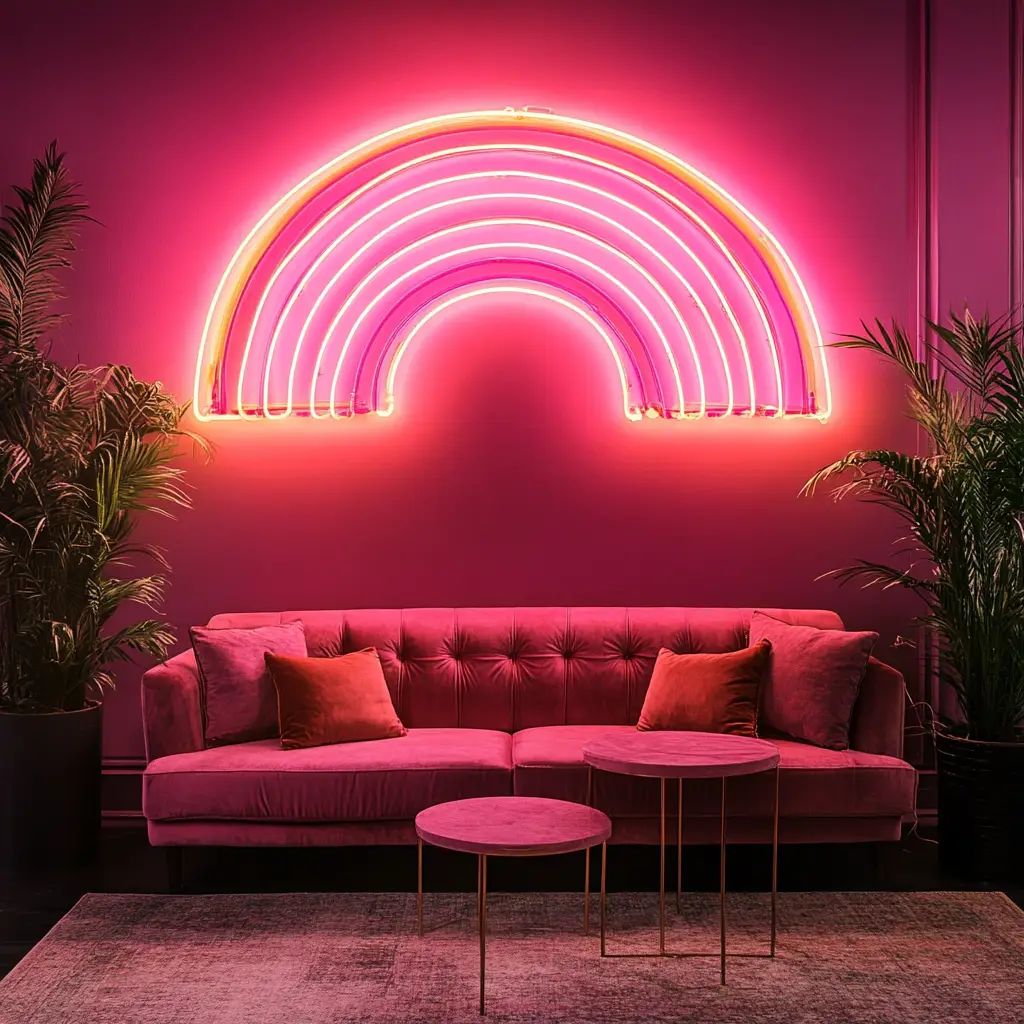 Pink Neon Sign or Wall Art