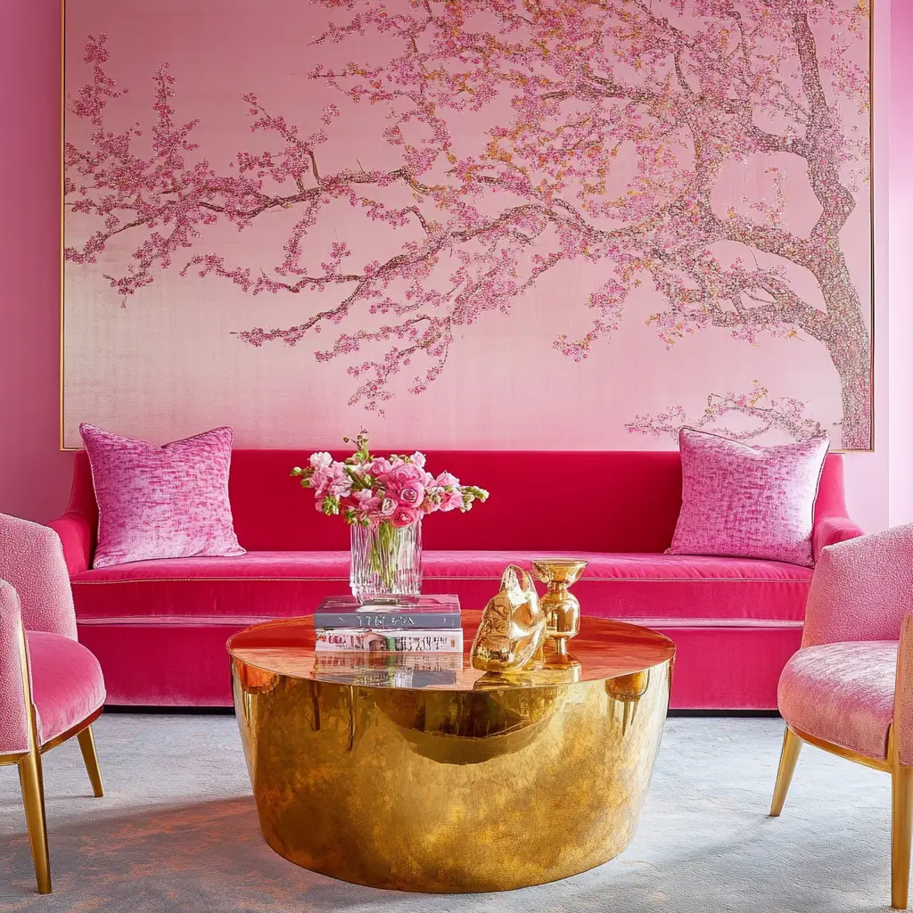 Pink and Gold Color Combo