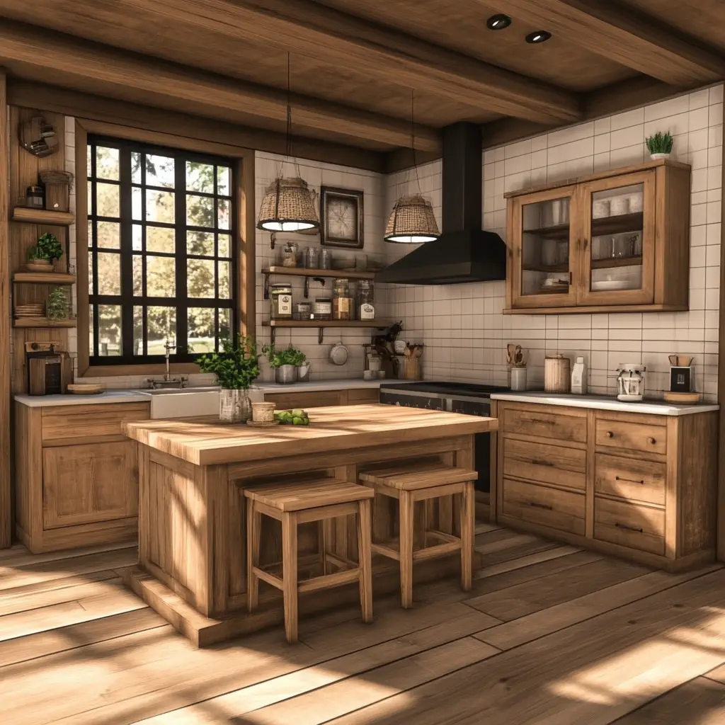 Scandinavian-Inspired Wood Kitchen