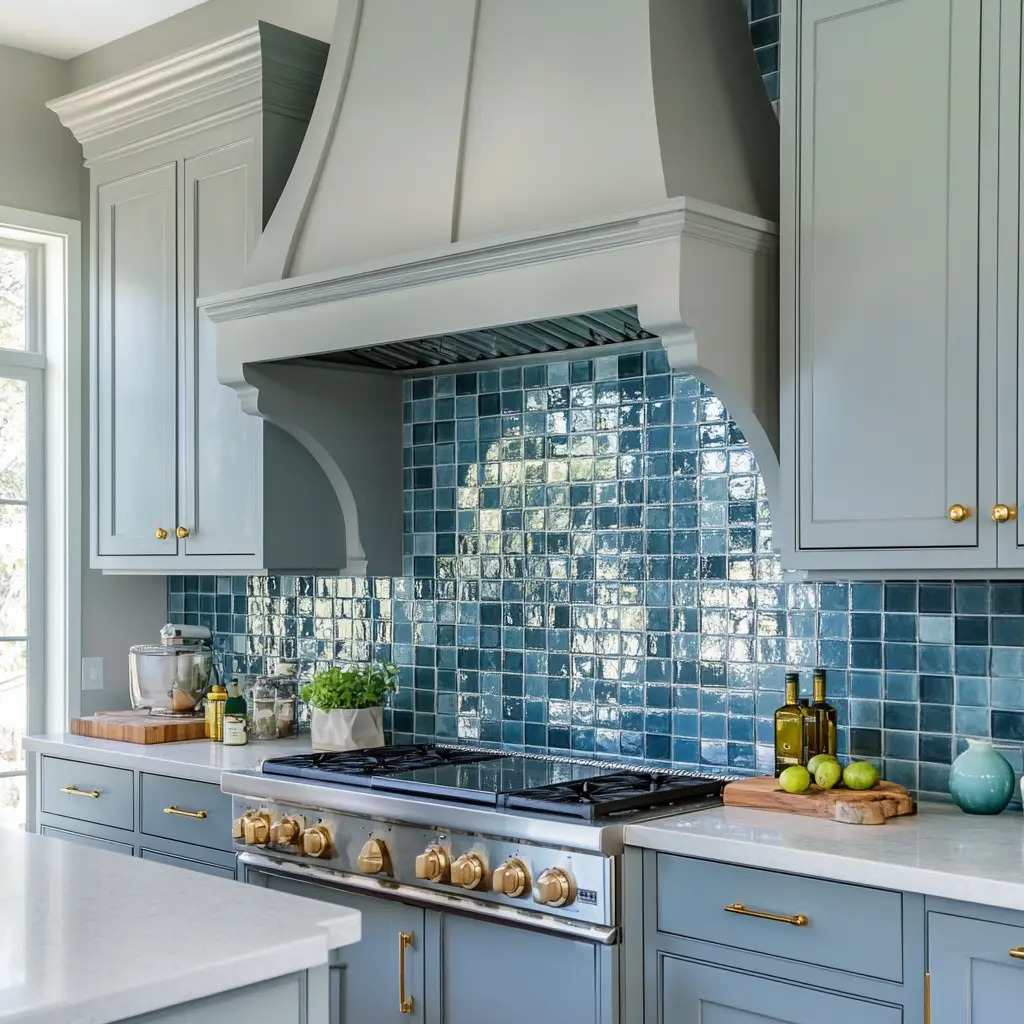 Soft Blue or Teal Tile