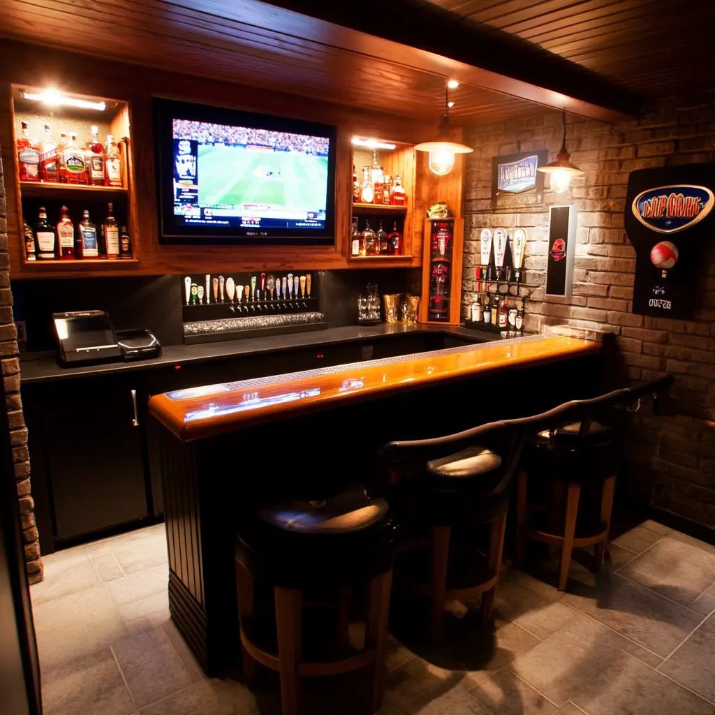 The Classic Sports Bar Setup