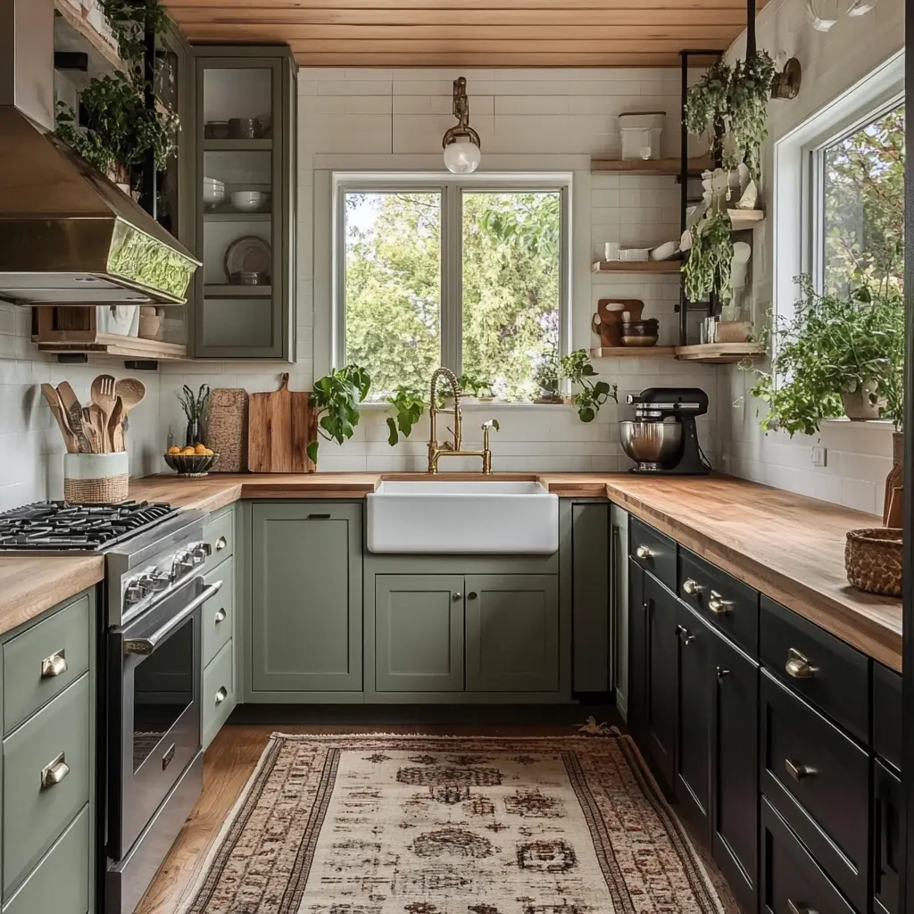 Try Two-Tone Cabinets