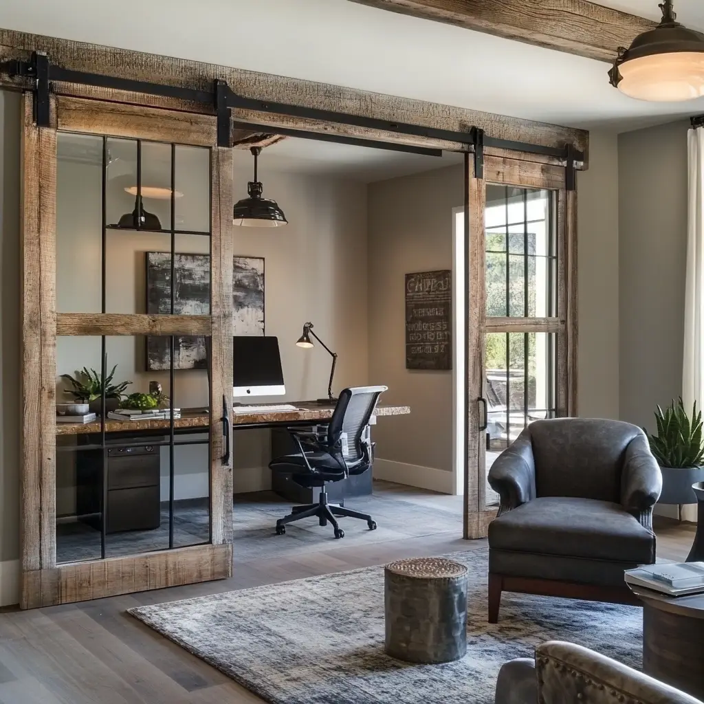 Use Sliding Barn Doors or French Doors