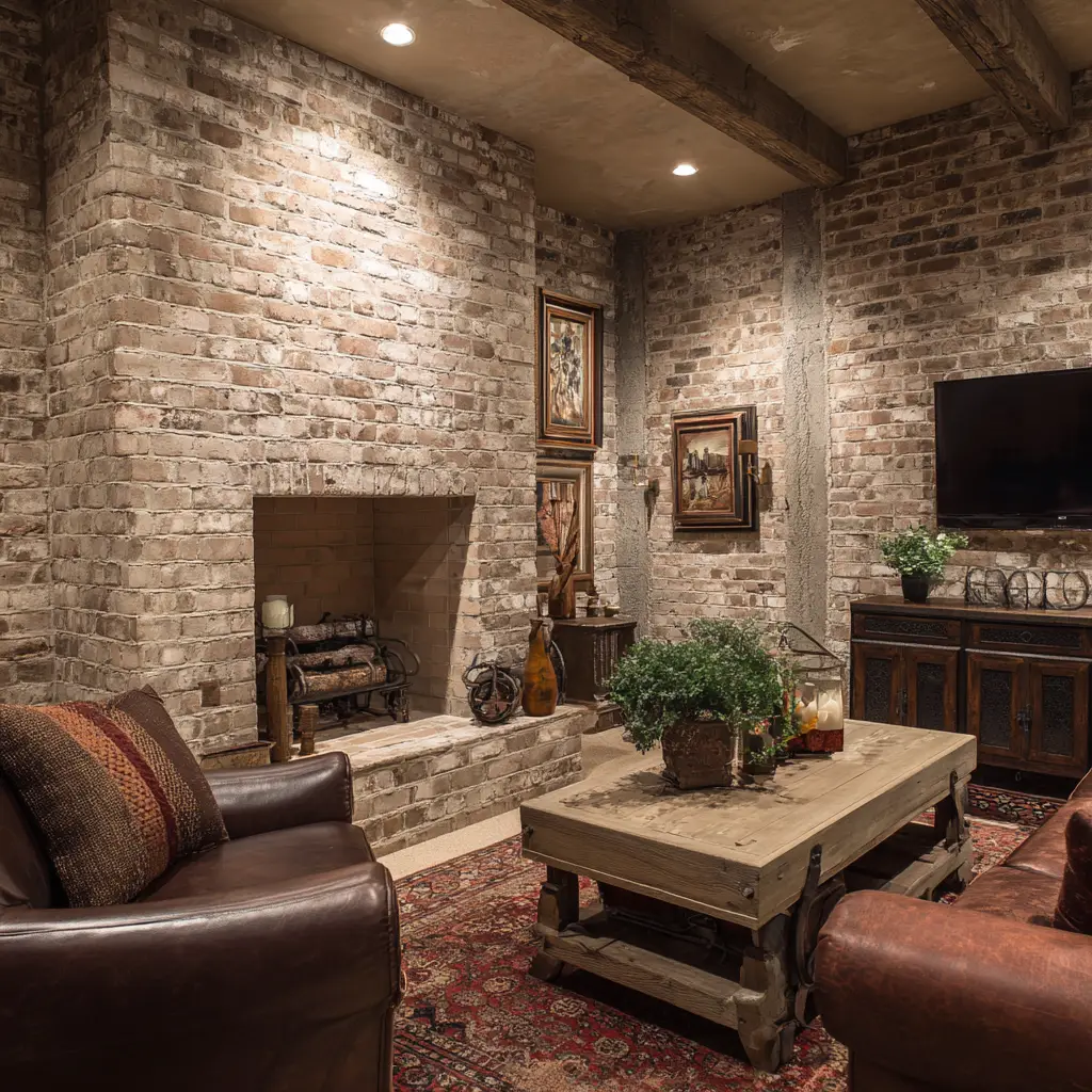 Exposed Brick or Faux Brick Panels