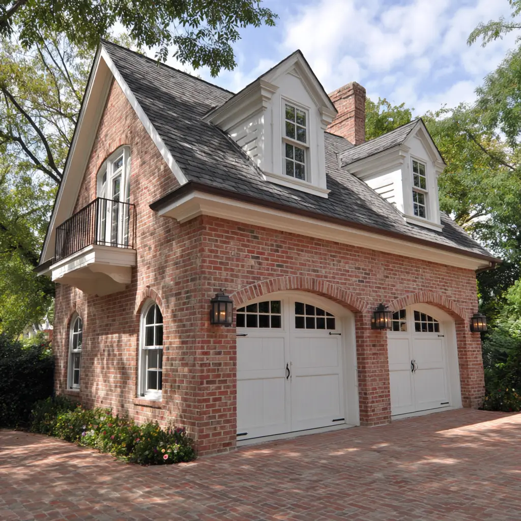 Two-Story Brick Garage