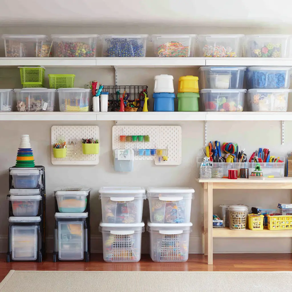 Use Clear Storage Bins