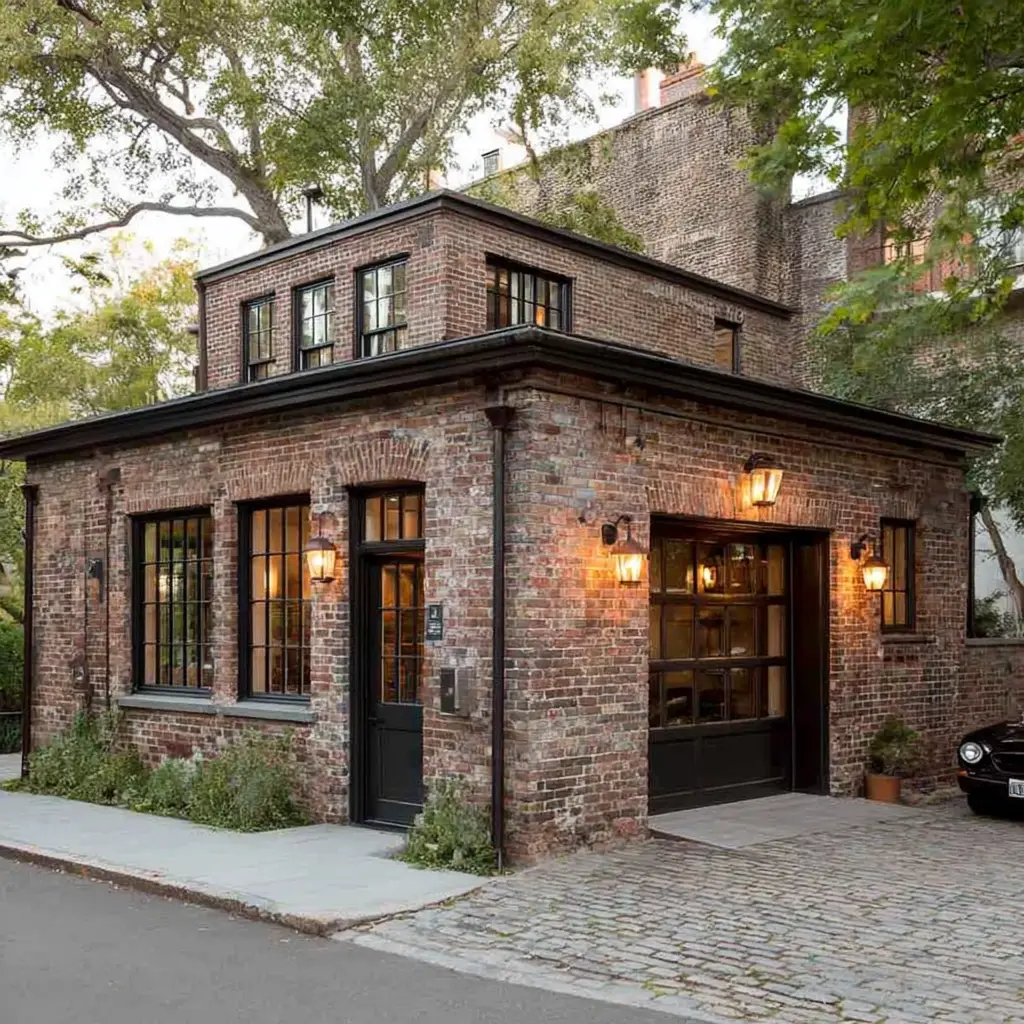 Vintage Industrial Brick Garage