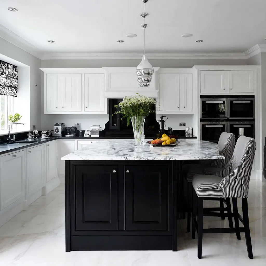 Two-Tone Kitchen Island