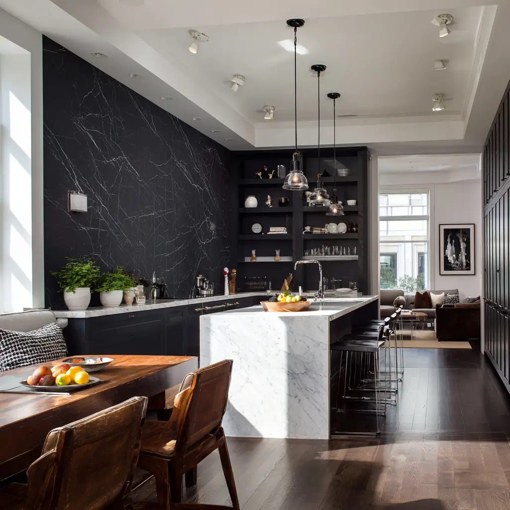 Black Accent Wall