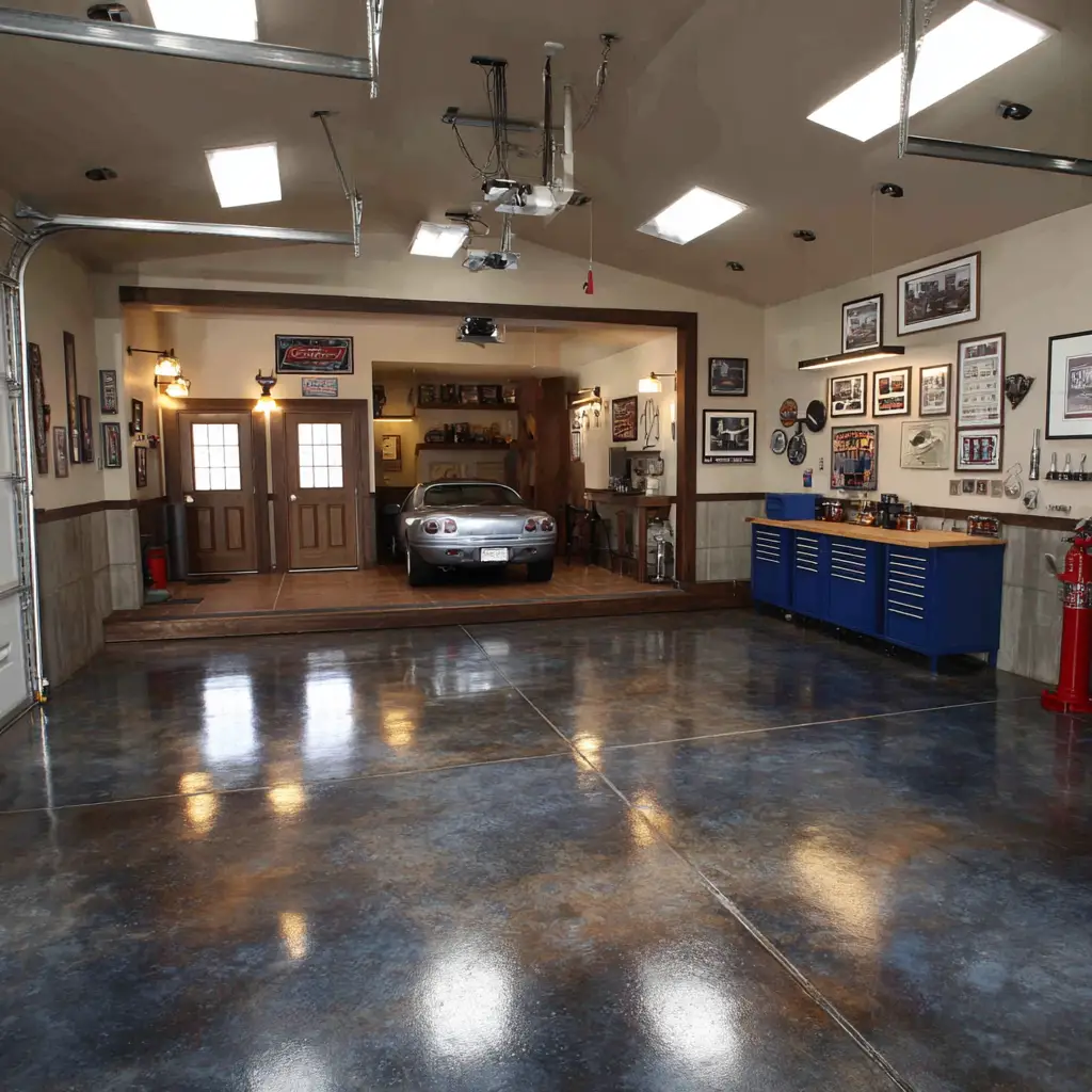 Garage Floor Ideas Cheap Concrete