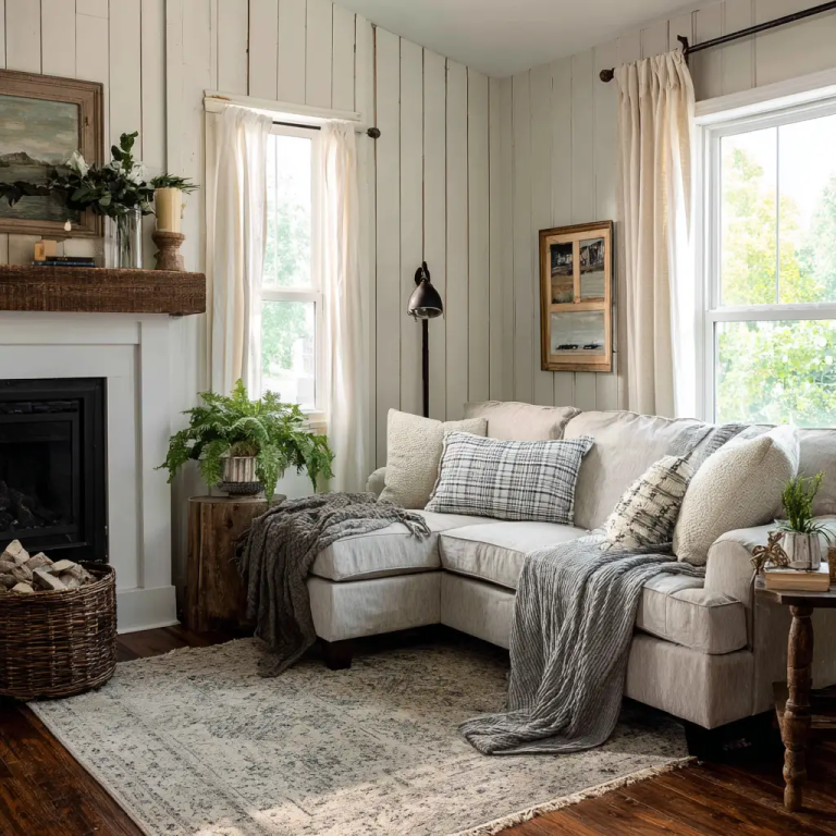 20 Living Room Decor Cozy Farmhouse Style