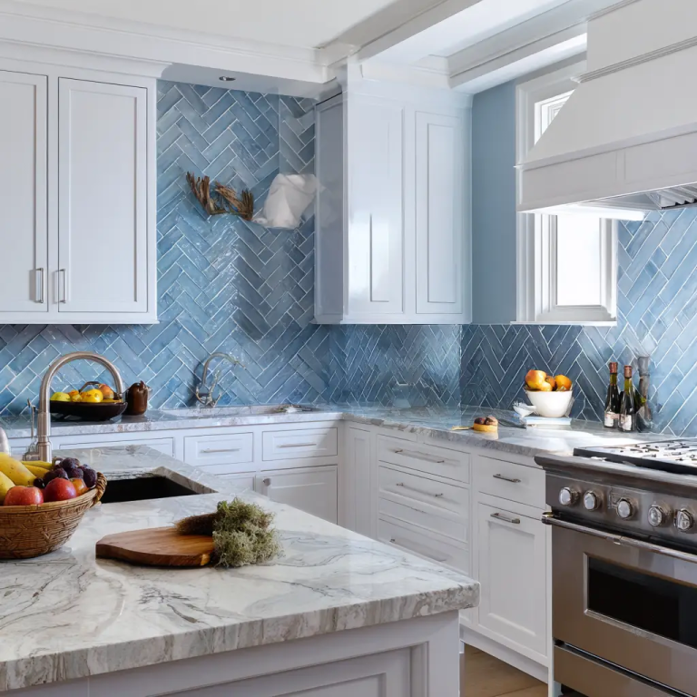 21 Blue Kitchen Backsplash Ideas That Add Style and Serenity