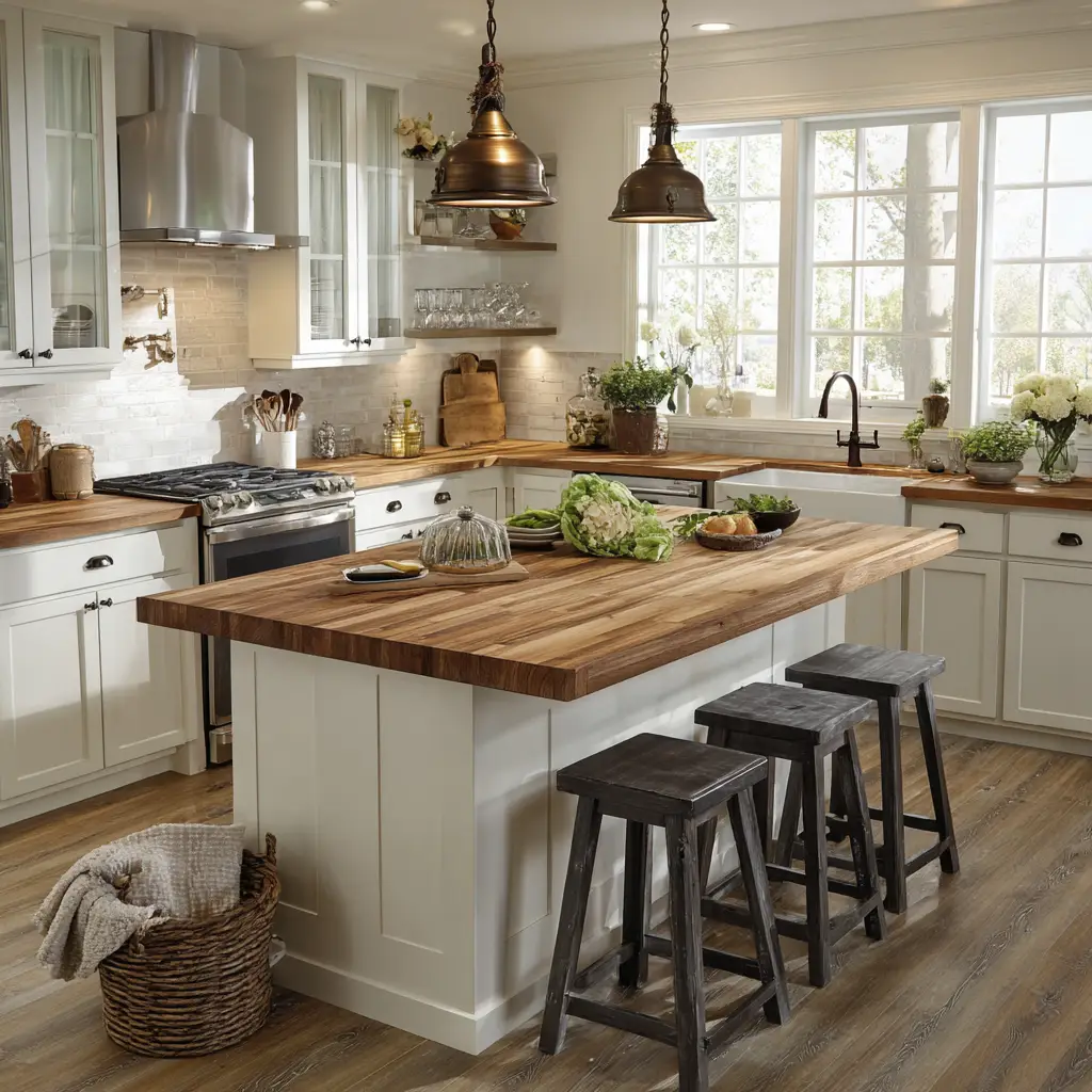  Go for a Butcher Block Top