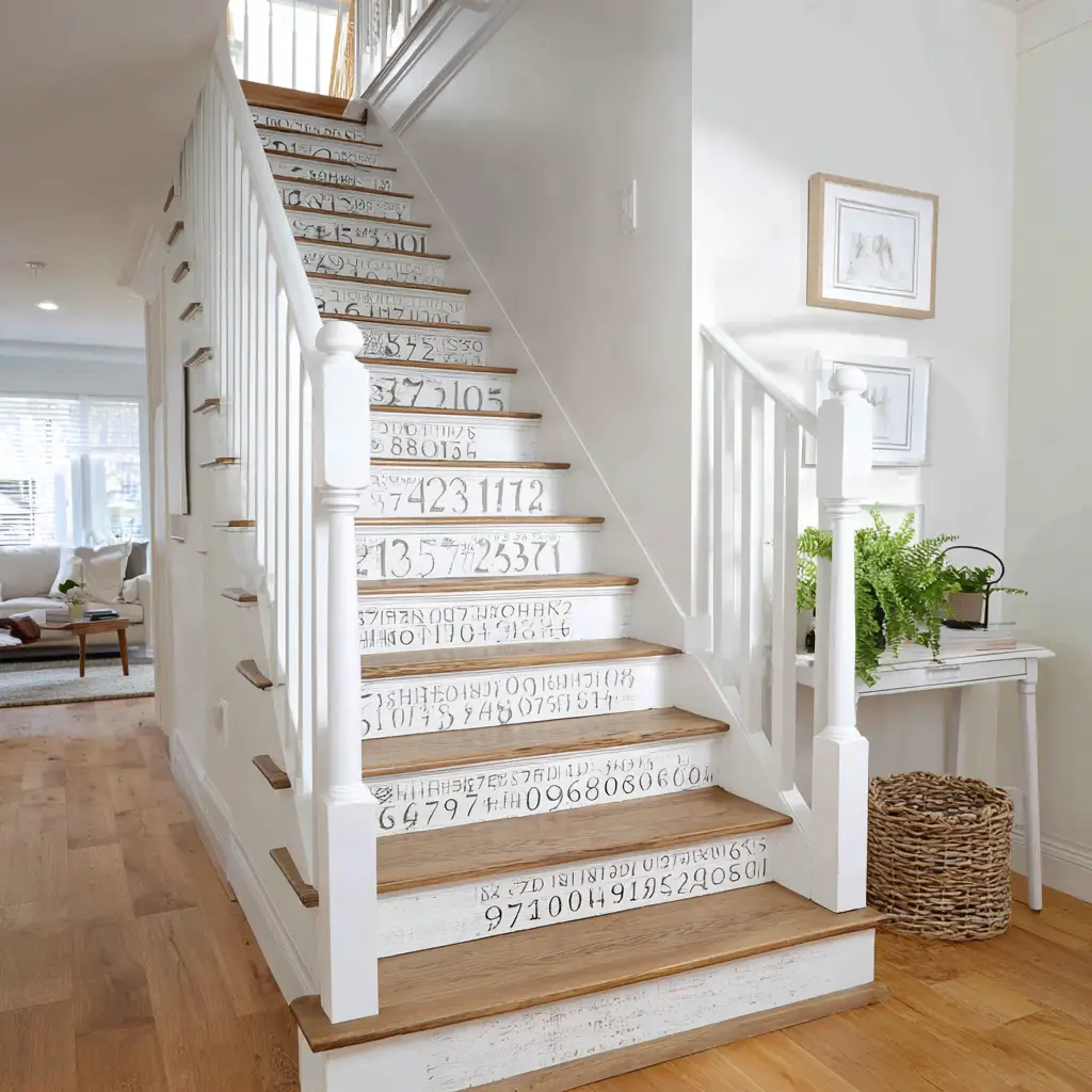 Add Number or Word Decals to the Risers