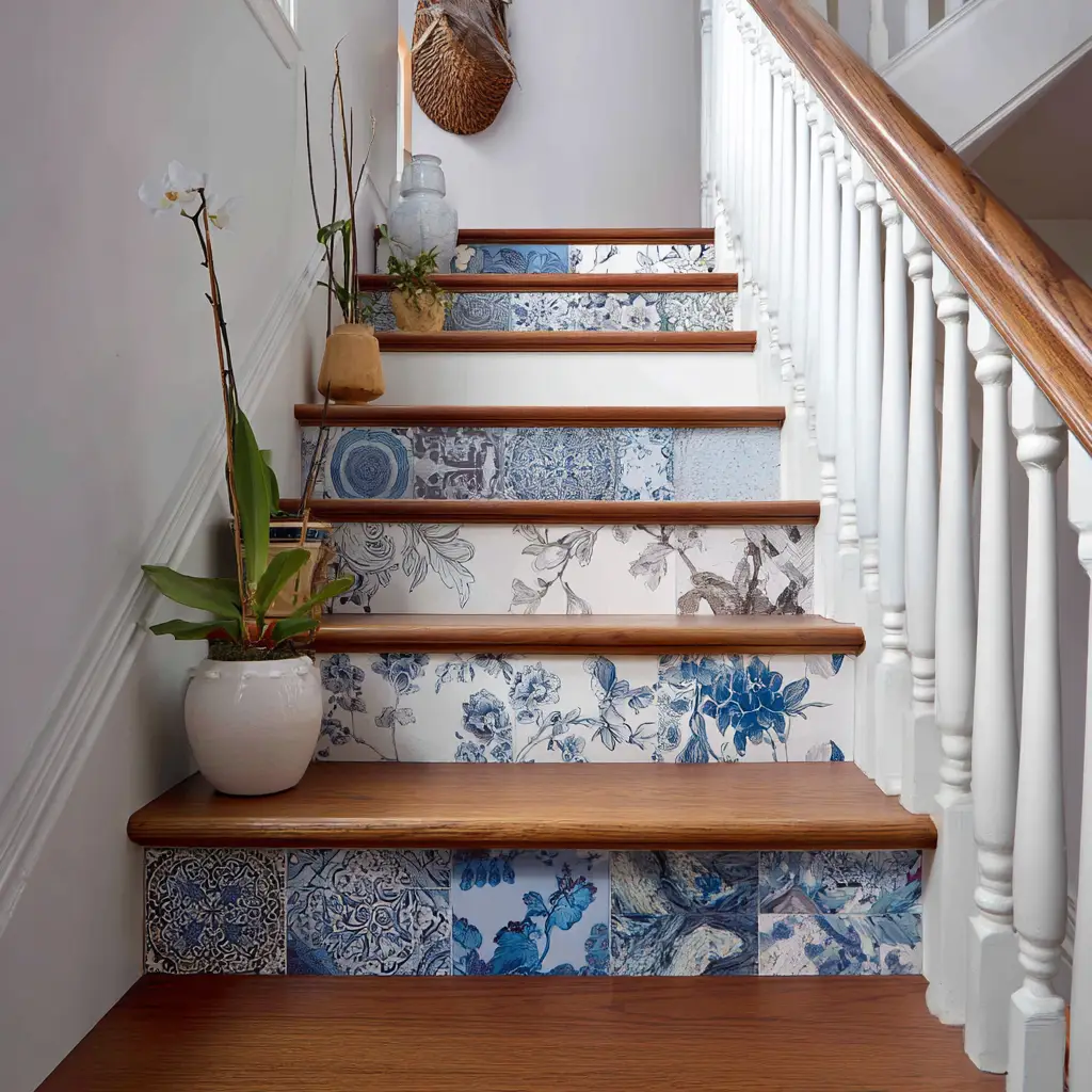 Add Peel-and-Stick Wallpaper to the Risers