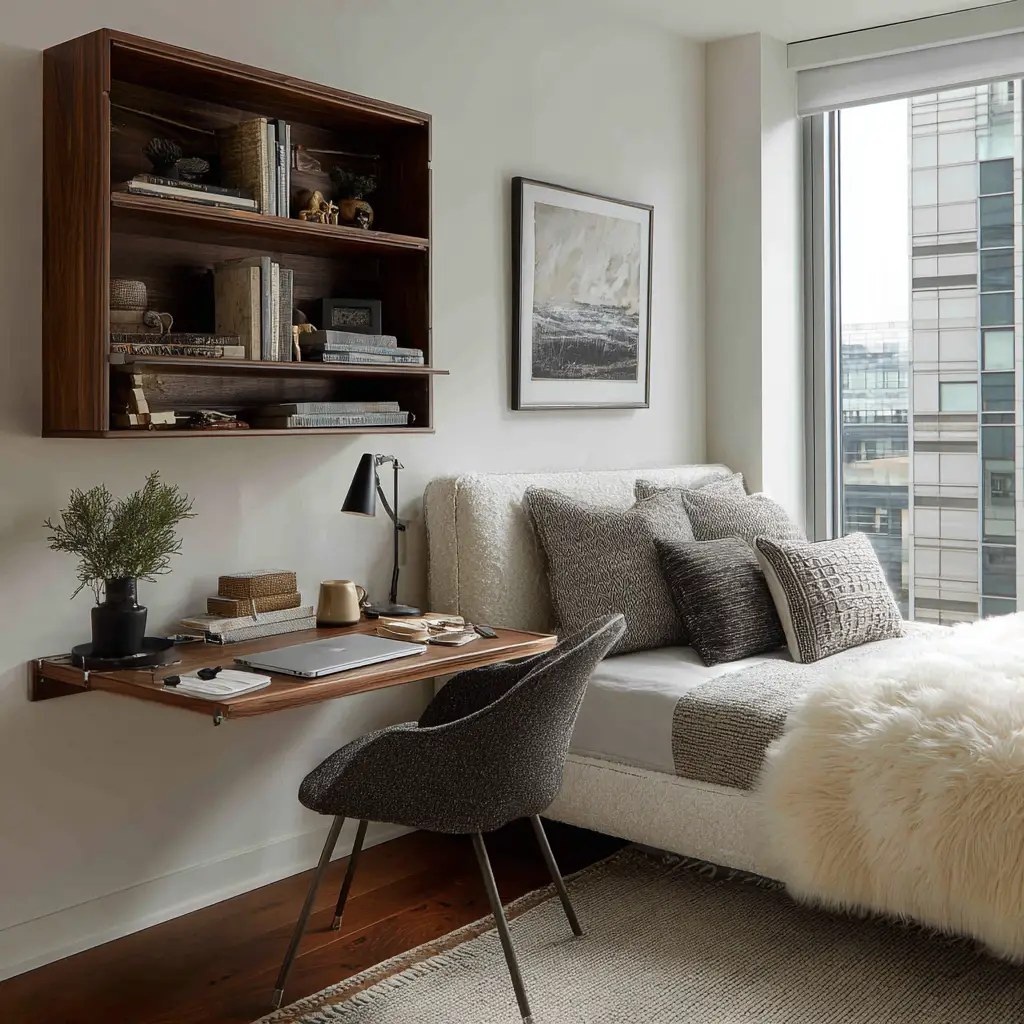 Add a Wall-Mounted Desk
