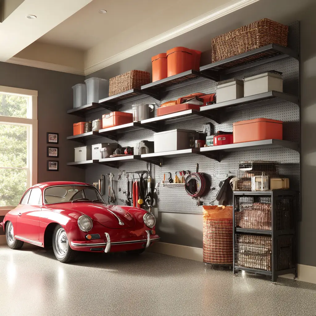 Adjustable Wall-Mounted Shelving