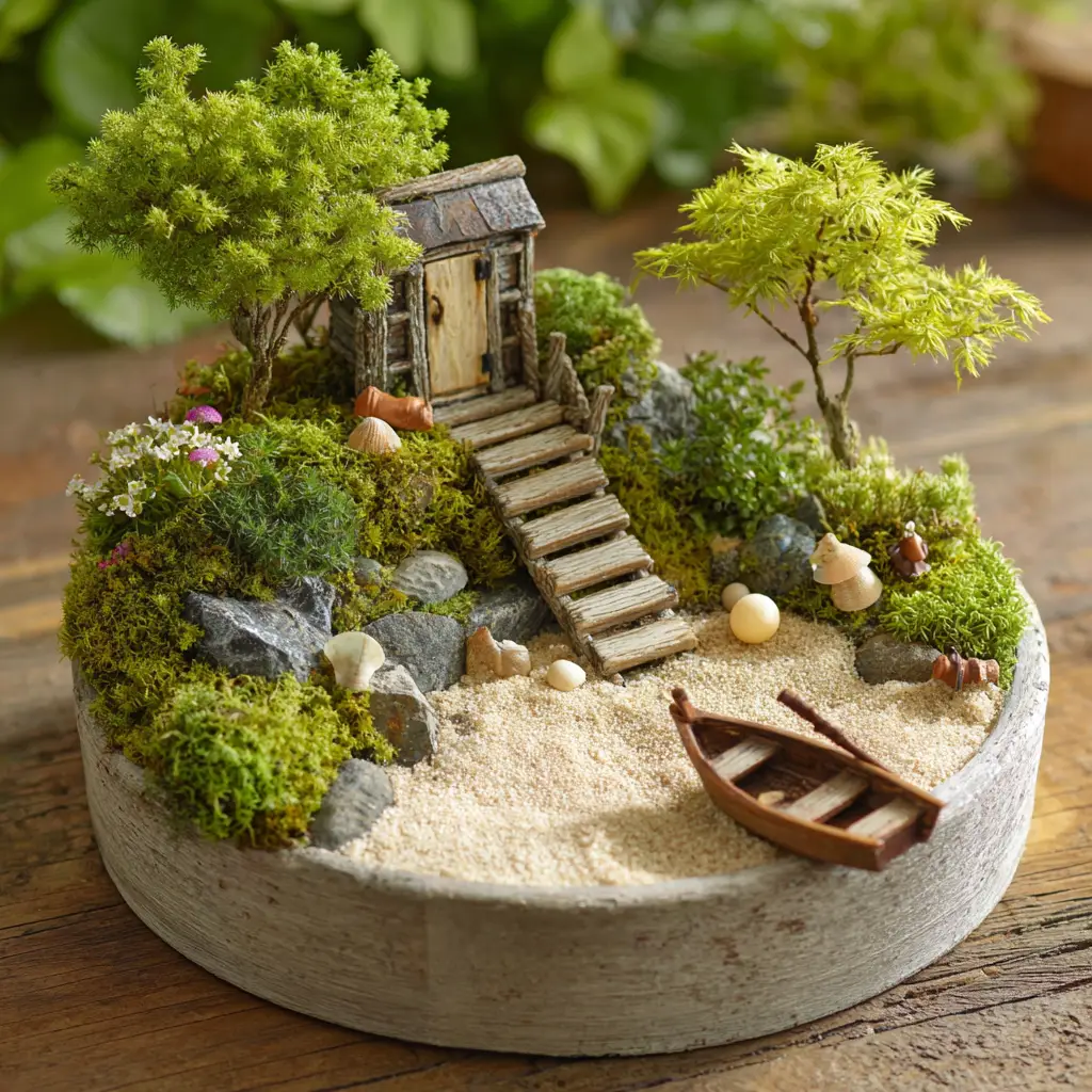 Beach-Themed Fairy Garden