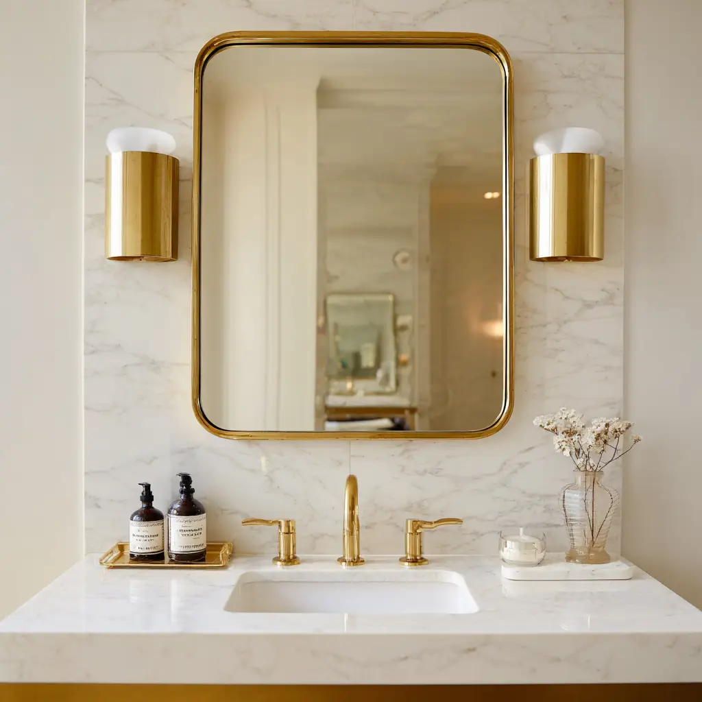 Brass-Framed Mirrors