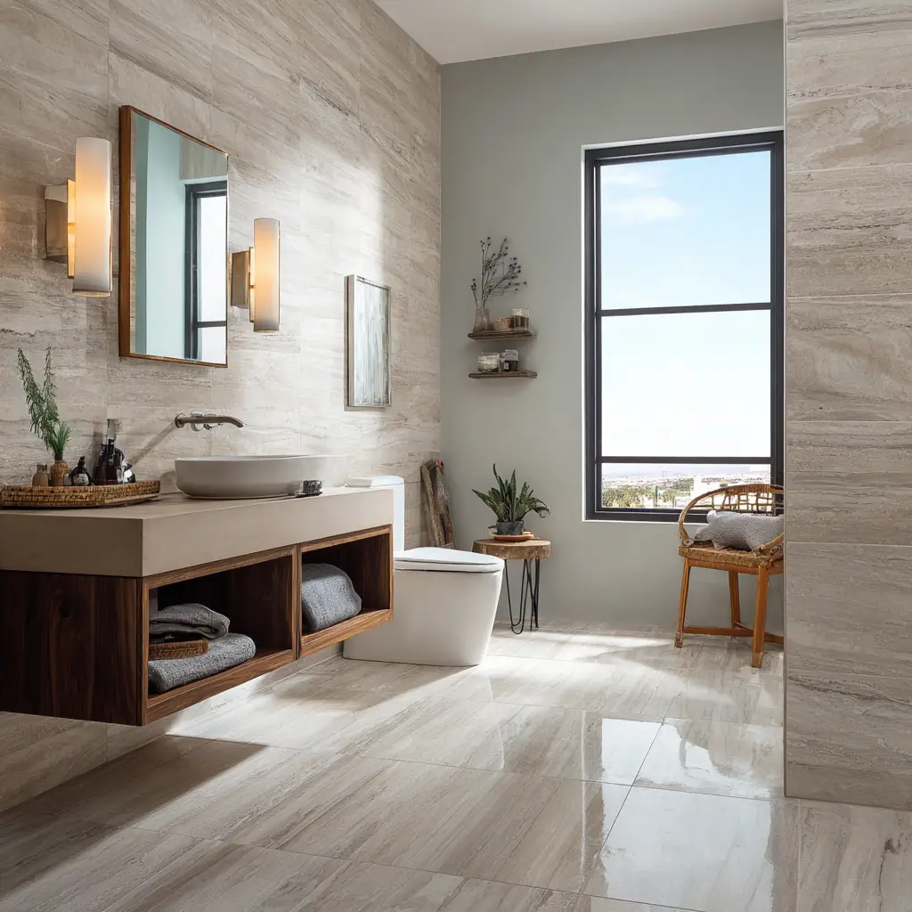 Choose an Oversized Floor Tile