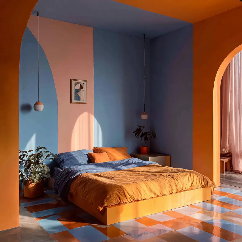 Color-Blocked Walls