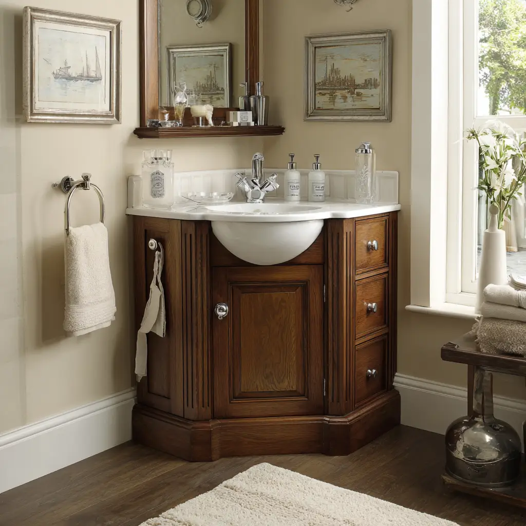 Corner Vanity