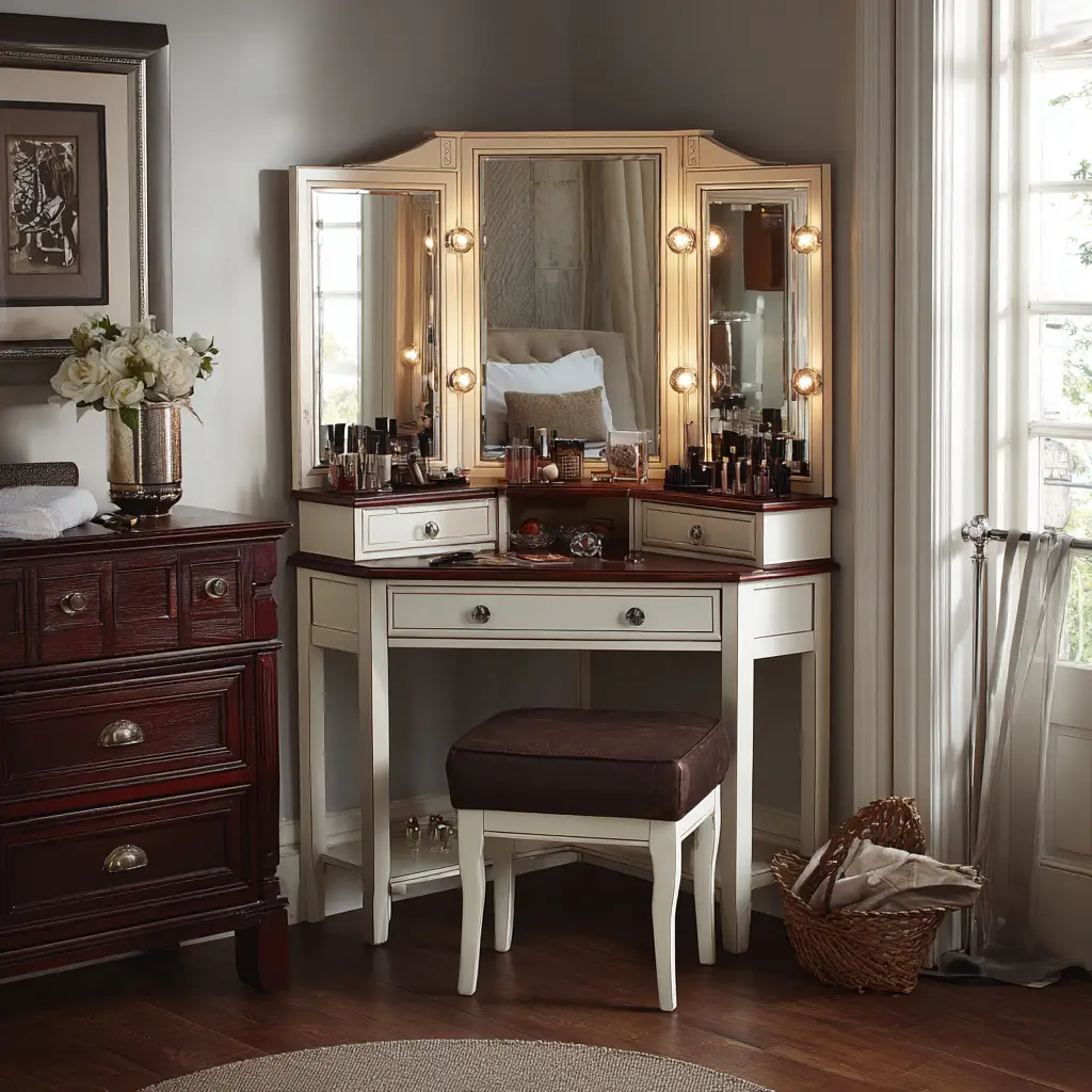 Corner Vanity Setup