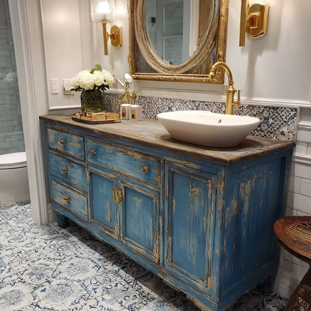 Custom Painted Vanity