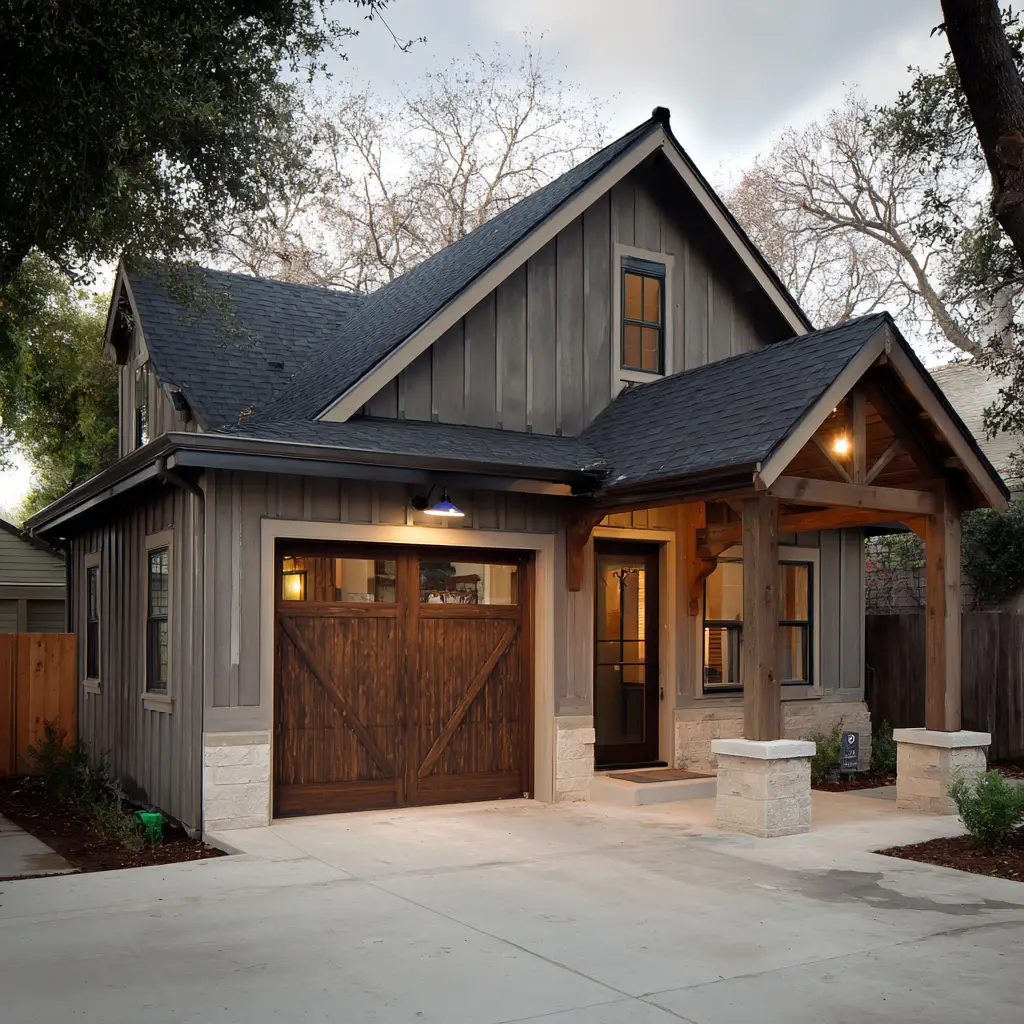 Detached Garage with Breezeway