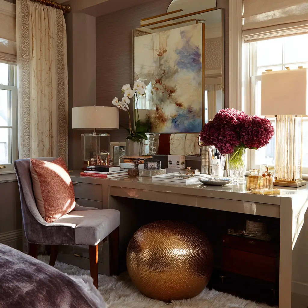 Double-Duty Desk and Vanity
