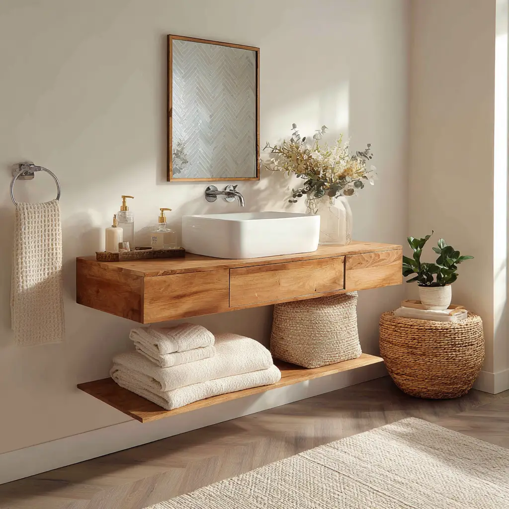 Floating Wall-Mounted Vanity