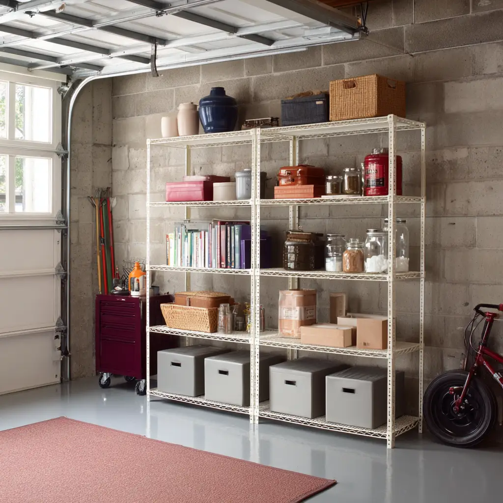 Freestanding Metal Shelving
