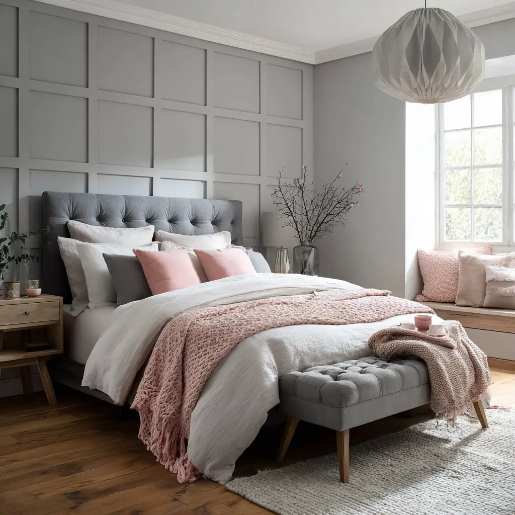 Grey and Blush Accents