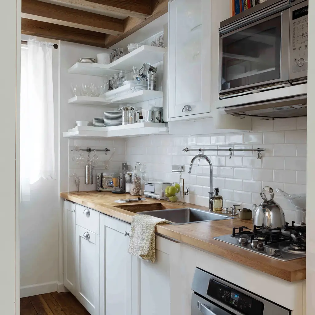 Install Hooks Under Cabinets